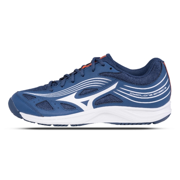 Giày Cầu Lông Mizuno Cyclone Speed 3 - Xanh Trắng Chính Hãng